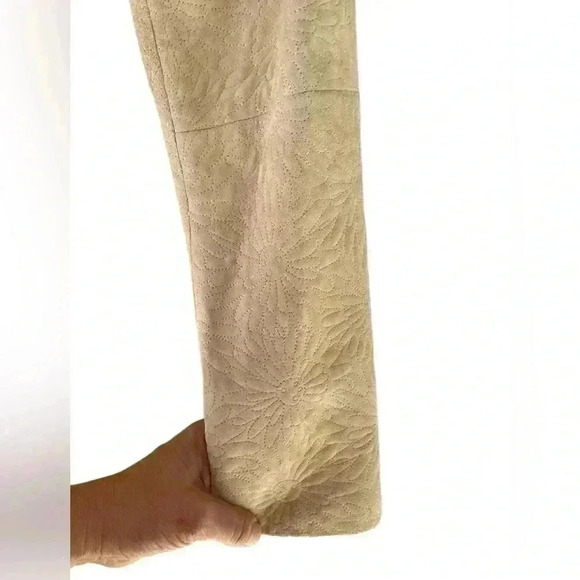 LIZ Claiborne women’s cream suede blazer jacket button down collar sz 4 NWOT - Picture 4 of 9